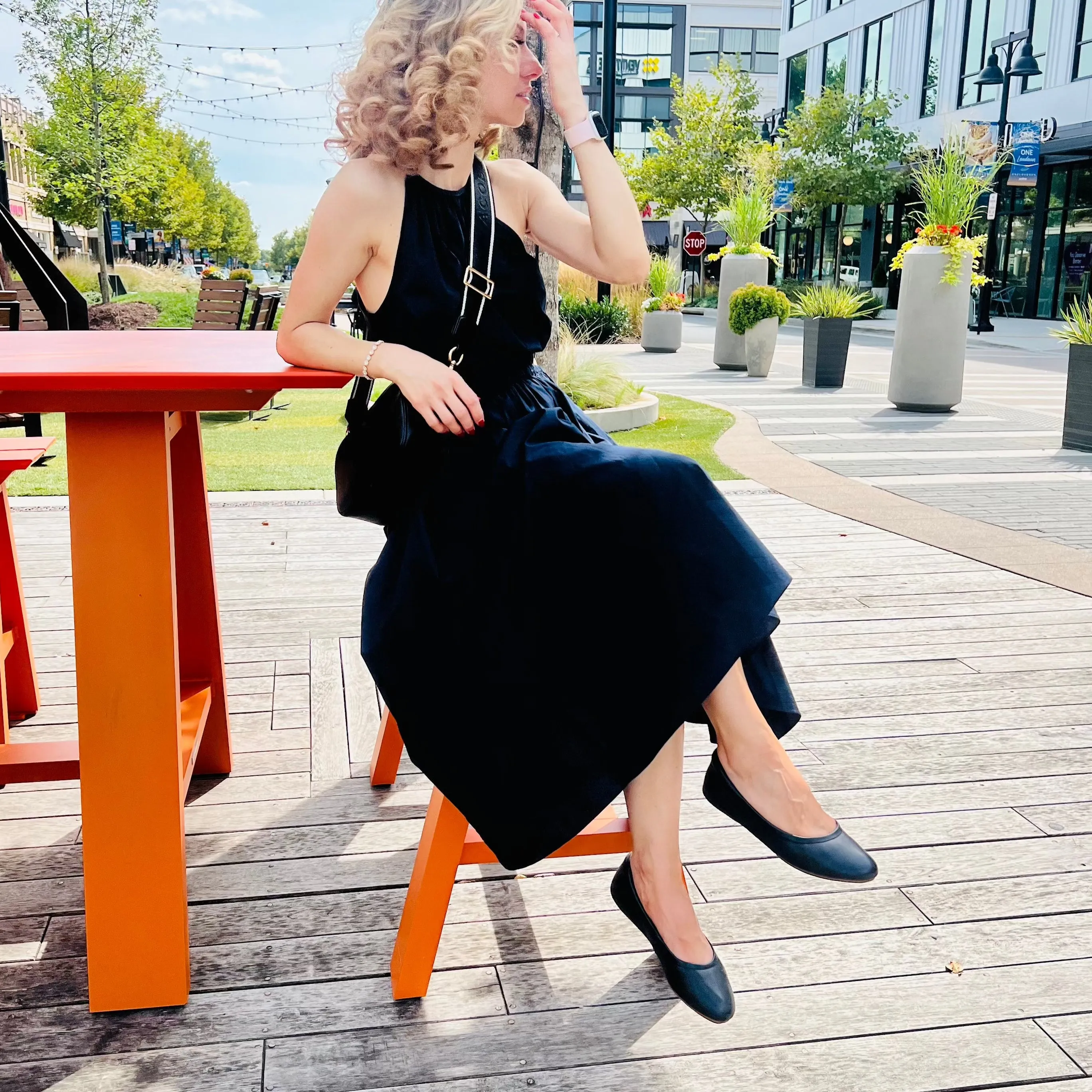 Charcoal Black Silken Glide  Sahach Ballet Flats