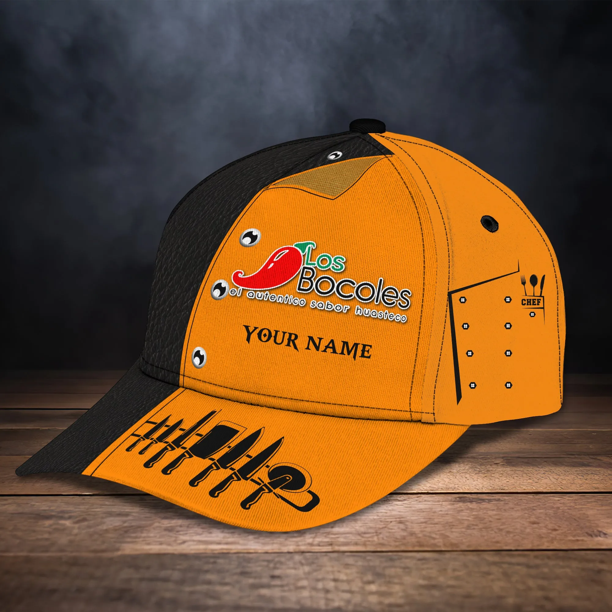 Chef, Personalized Name Cap, KD01, RINC98