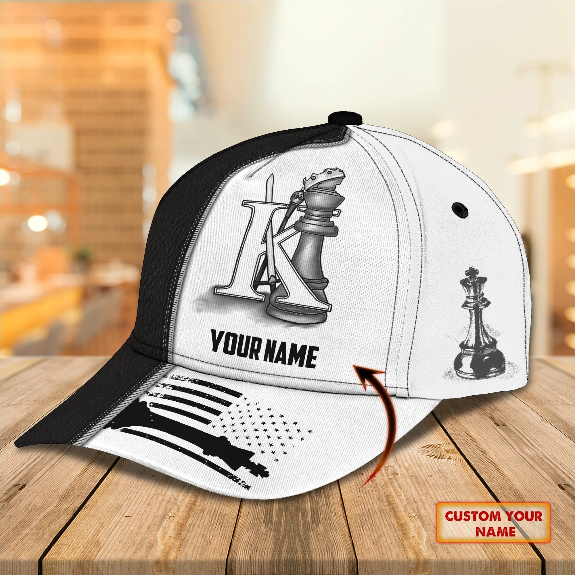 Chess- Personalize Name Cap - TD96-01