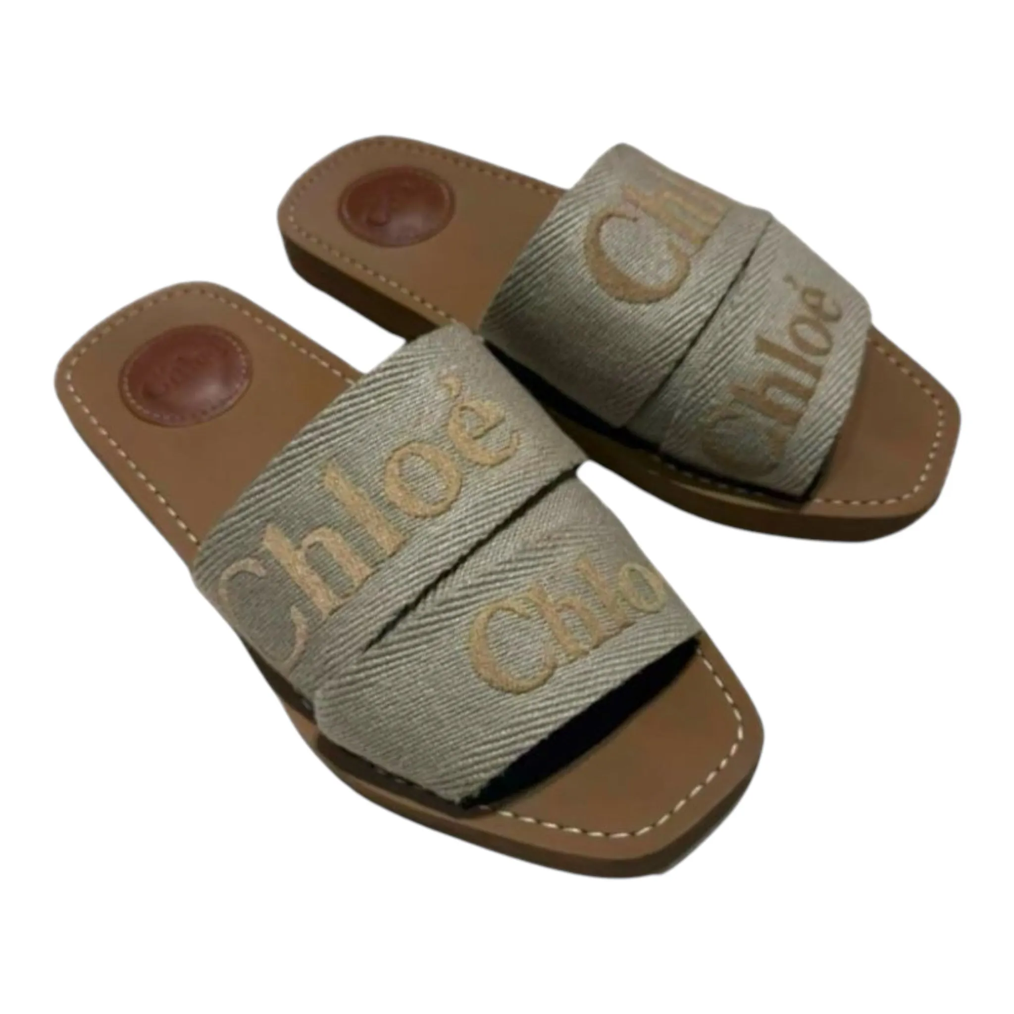 Chloe Woody Logo Slides EU 36