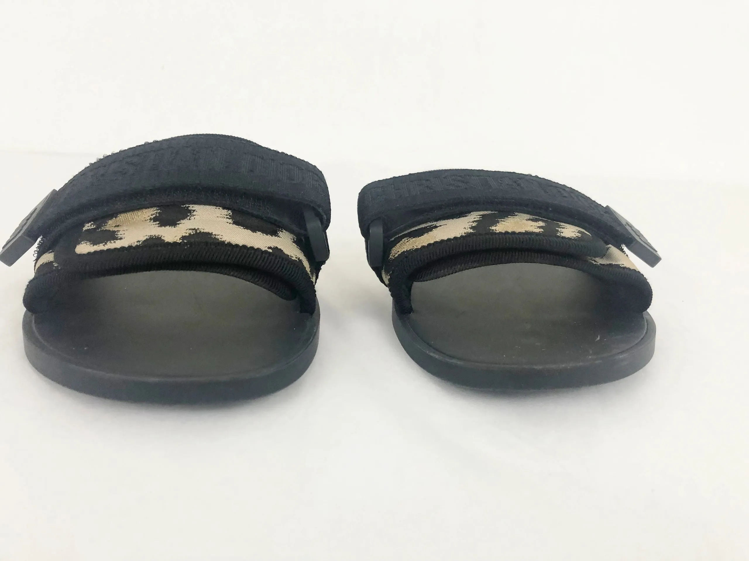 Christian Dior Animal Print Slides Size 7