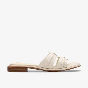 Clarks Women's Ariany Mule Cream Leather 26181237