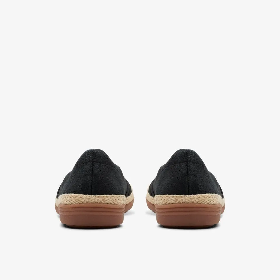 Clarks Women's Elaina Petal Black Suede