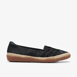 Clarks Women's Elaina Petal Black Suede