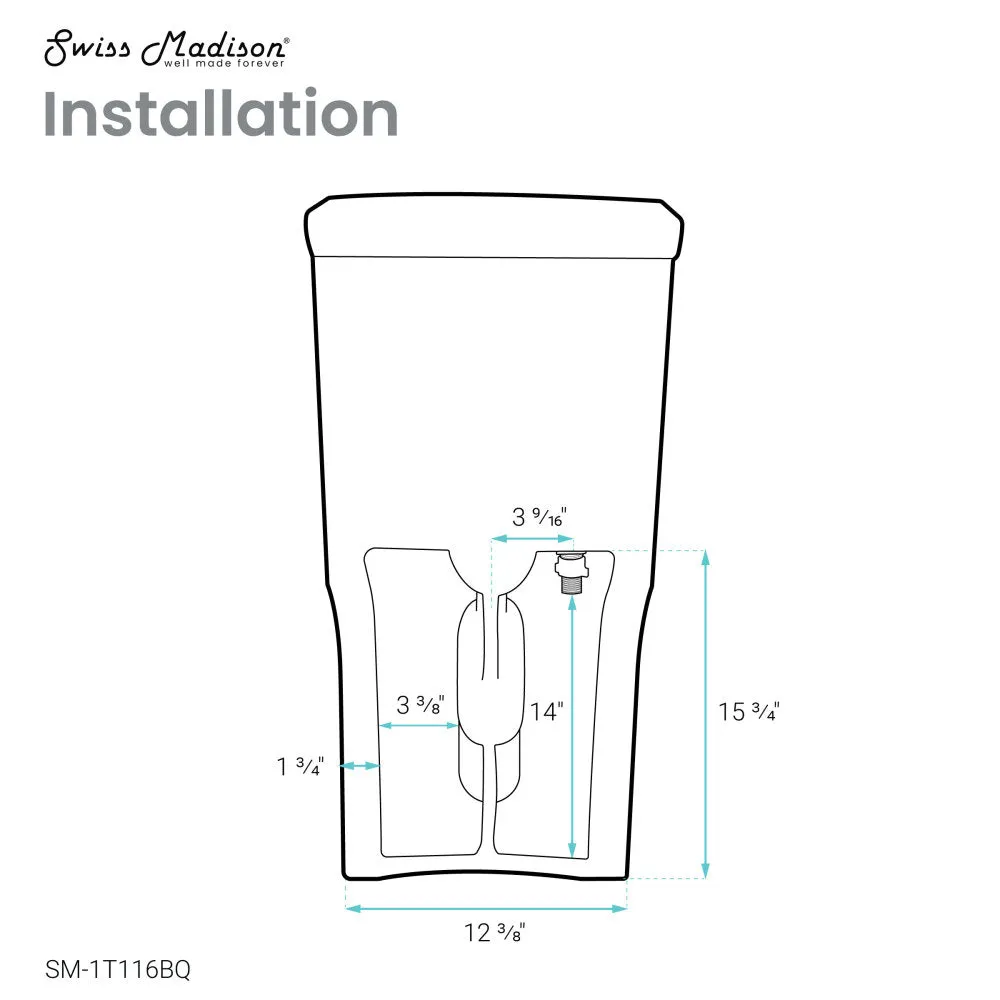 Classe One Piece Toilet with Front Flush Handle 1.28 gpf in Bisque