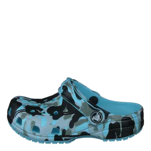Classic Spray Camo Clog Kids Arctic