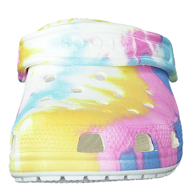 Classic Tie Dye Graphic Clog K White/multi