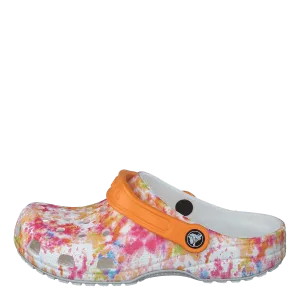 Classic Tiedye Graphic Clog K Orange Zing/multi