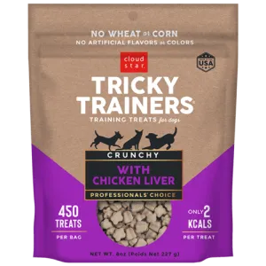 Cloud Star Tricky Trainers Crunchy With Chicken Liver 227g Dog Treats