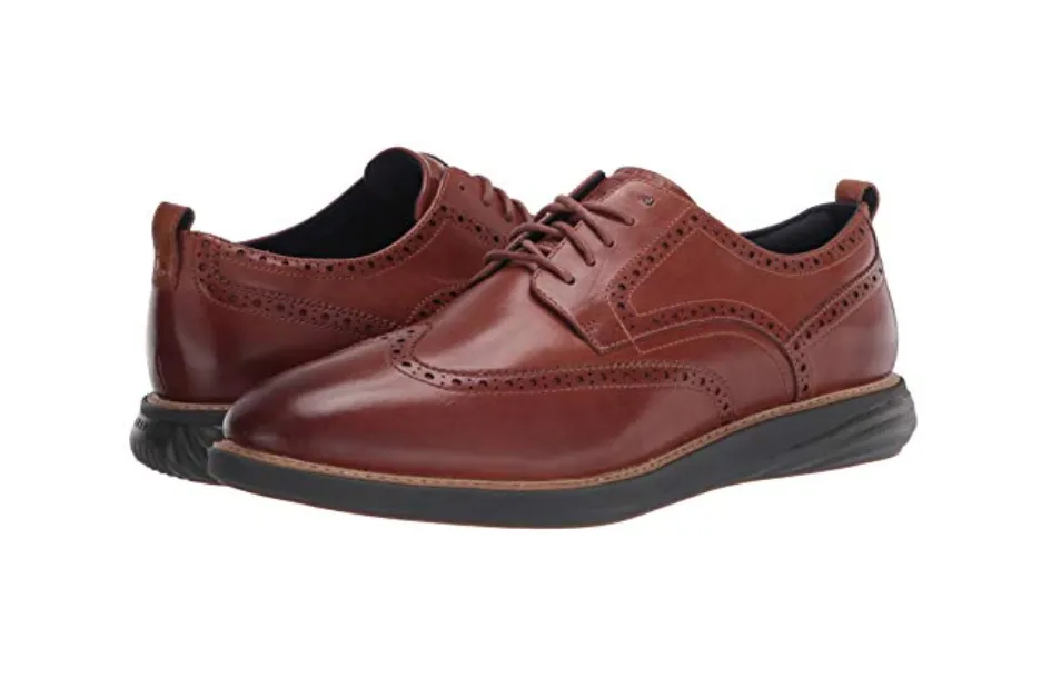 Cole Haan Men's GrandEvOlution Shortwing Oxford British Tan Java Leather C26385