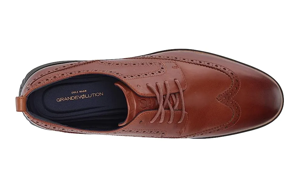Cole Haan Men's GrandEvOlution Shortwing Oxford British Tan Java Leather C26385