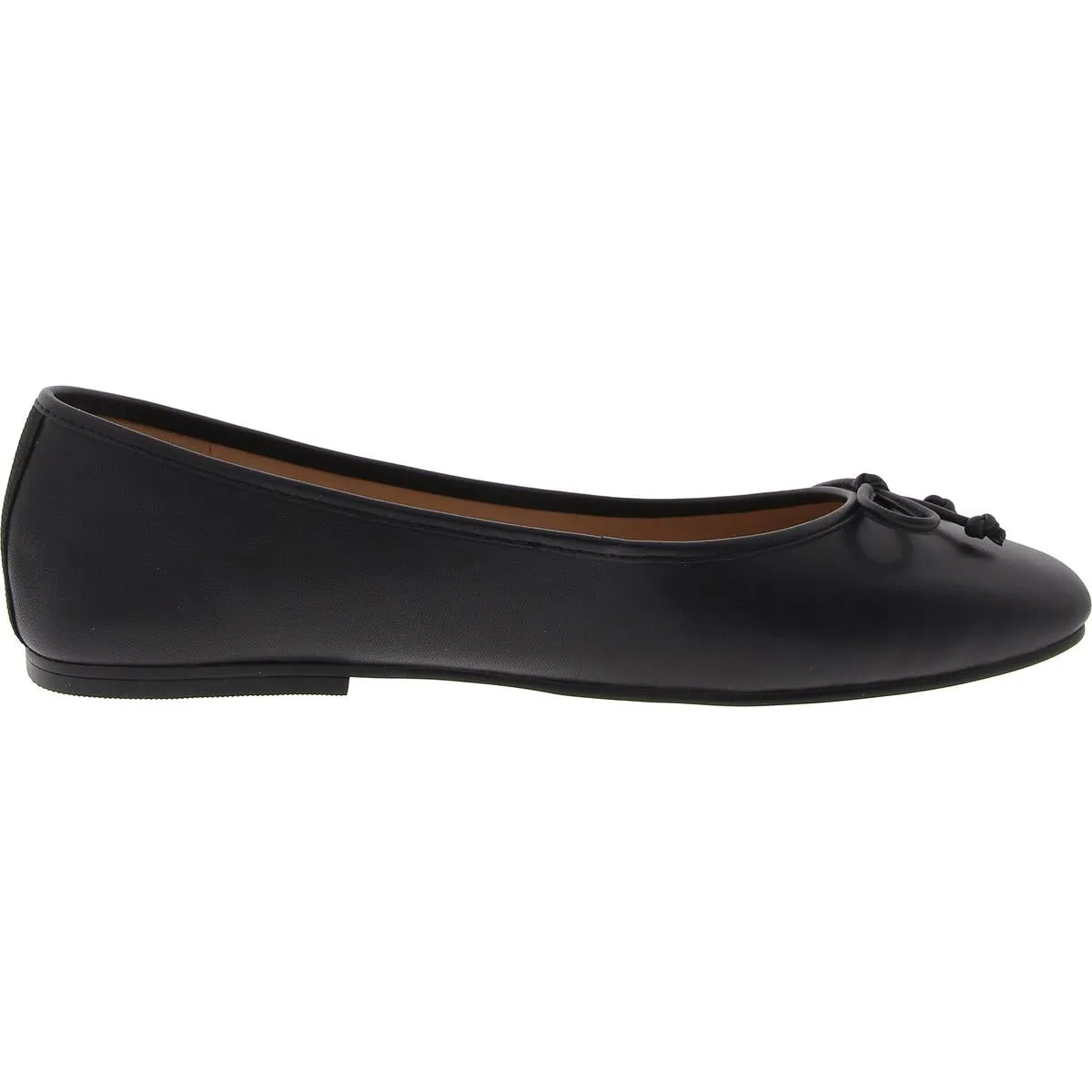 Cole Haan Womens Yara Soft Ballet Bow Faux Leather Ballet Flats