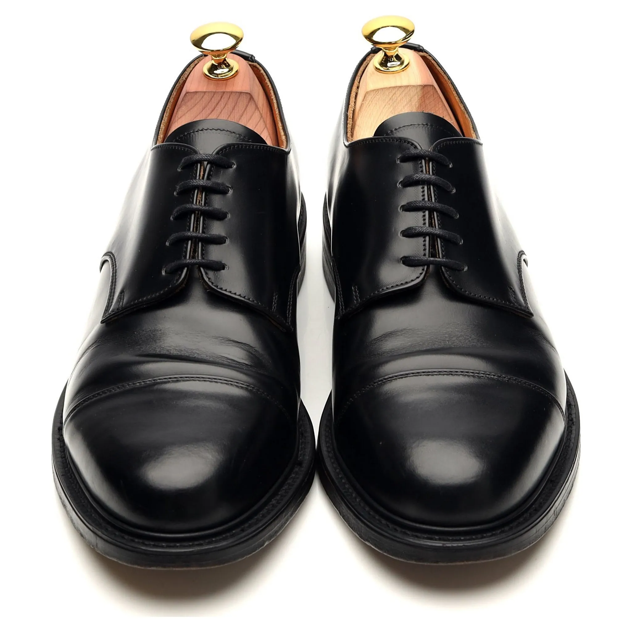 'Compton' Black Leather Derby UK 7.5