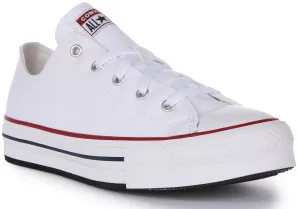 Converse All Star Low Top 272858C In White For Junior