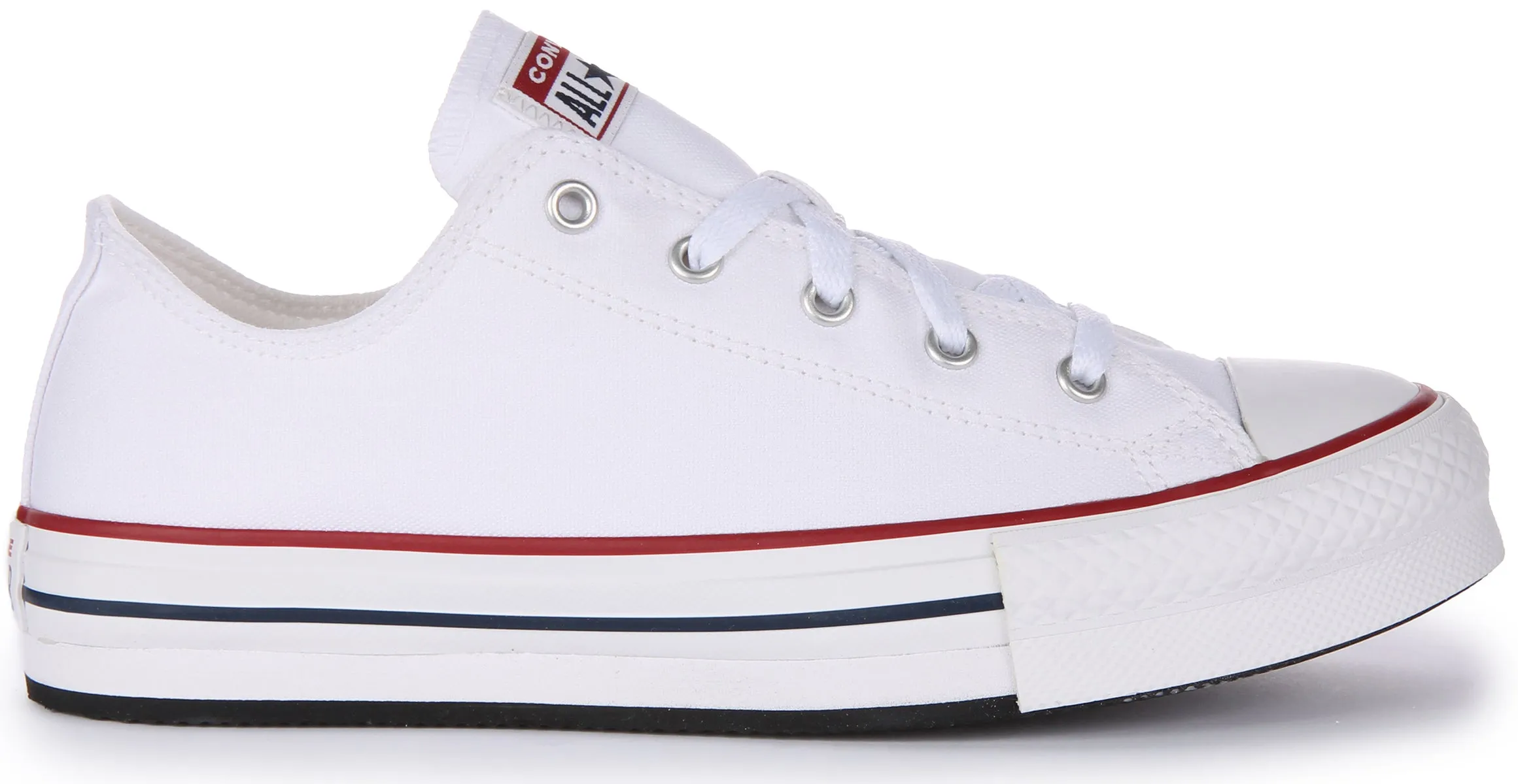 Converse All Star Low Top 272858C In White For Junior