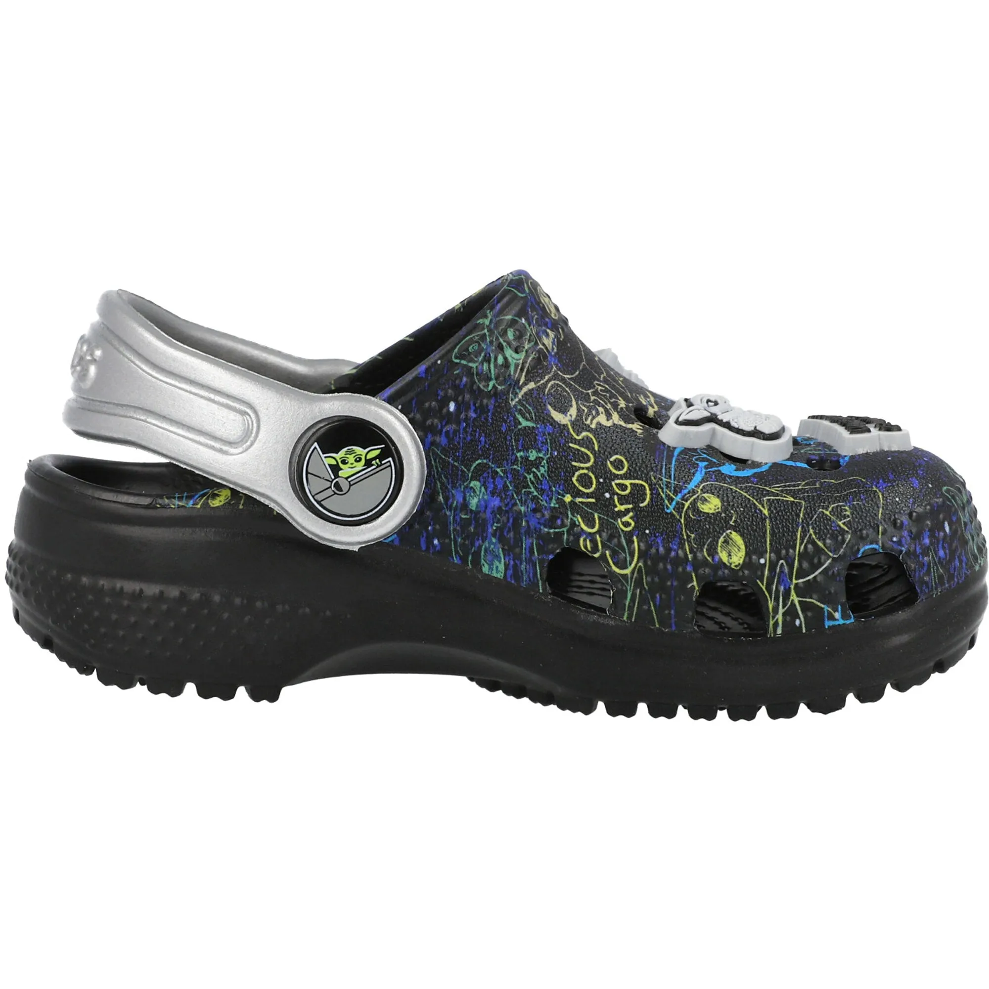 Crocs Kids Classic Grogu Black Clogs
