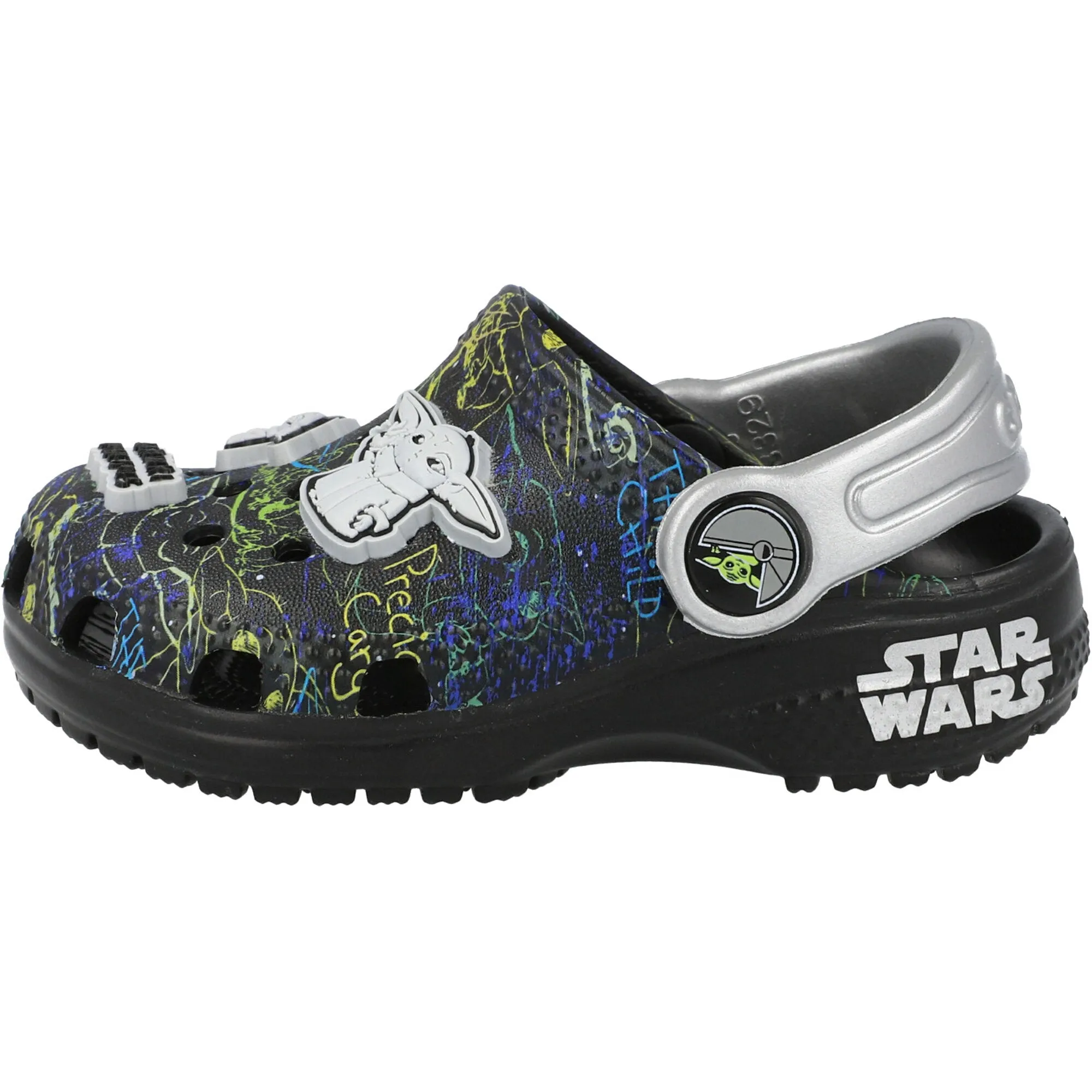 Crocs Kids Classic Grogu Black Clogs