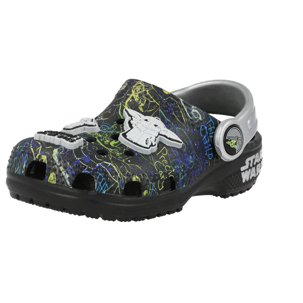 Crocs Kids Classic Grogu Black Clogs