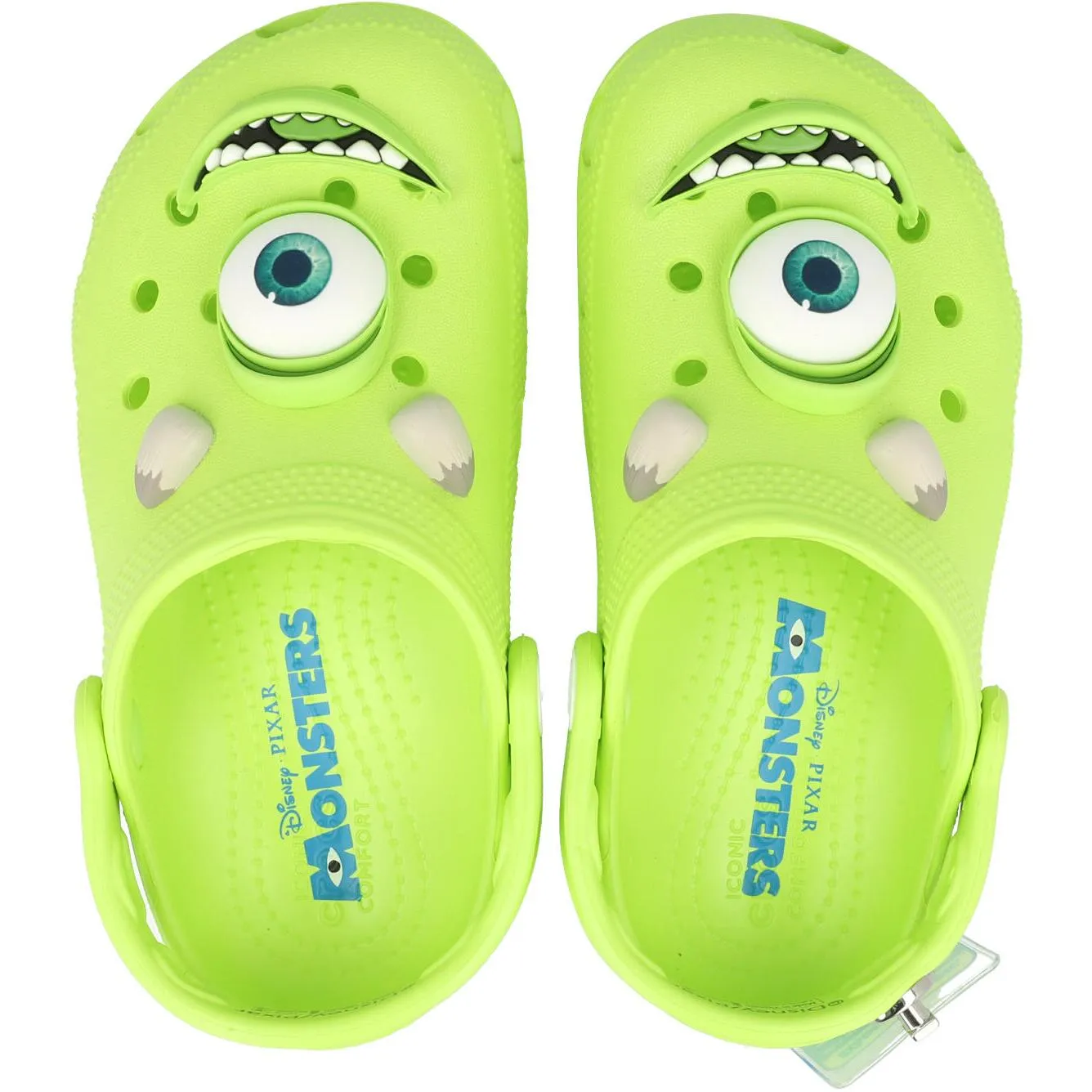 Crocs Kids Monsters Inc Mike Wazowski Green Clogs