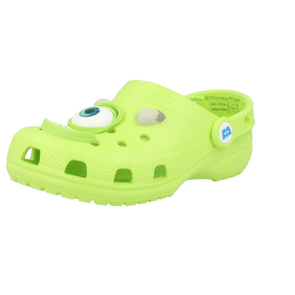 Crocs Kids Monsters Inc Mike Wazowski Green Clogs