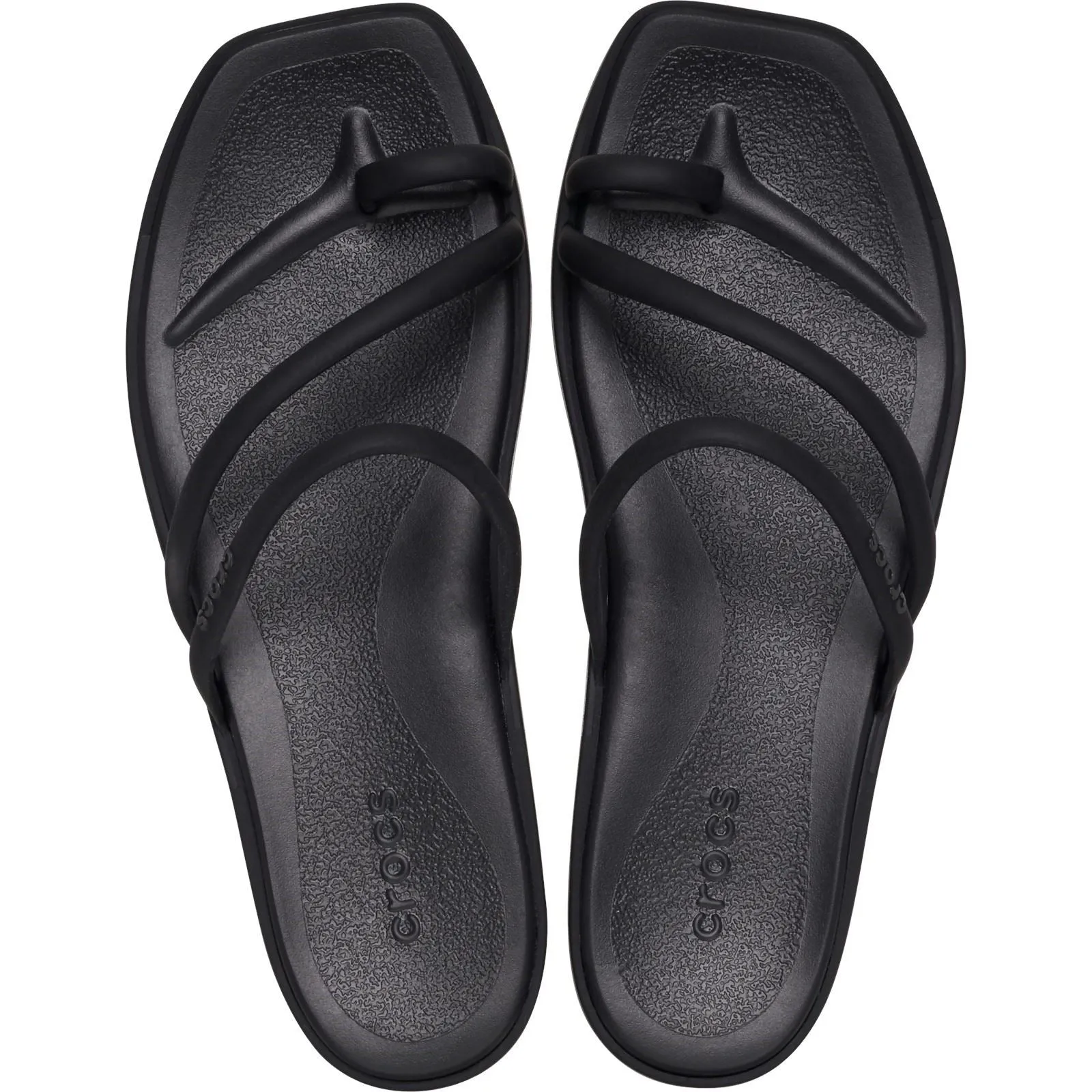 Crocs Miami Toe Loop Sandal Women's Black Sandals