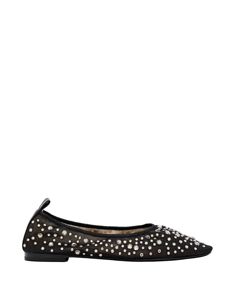 Crystal Embellishments Ballerina Flats