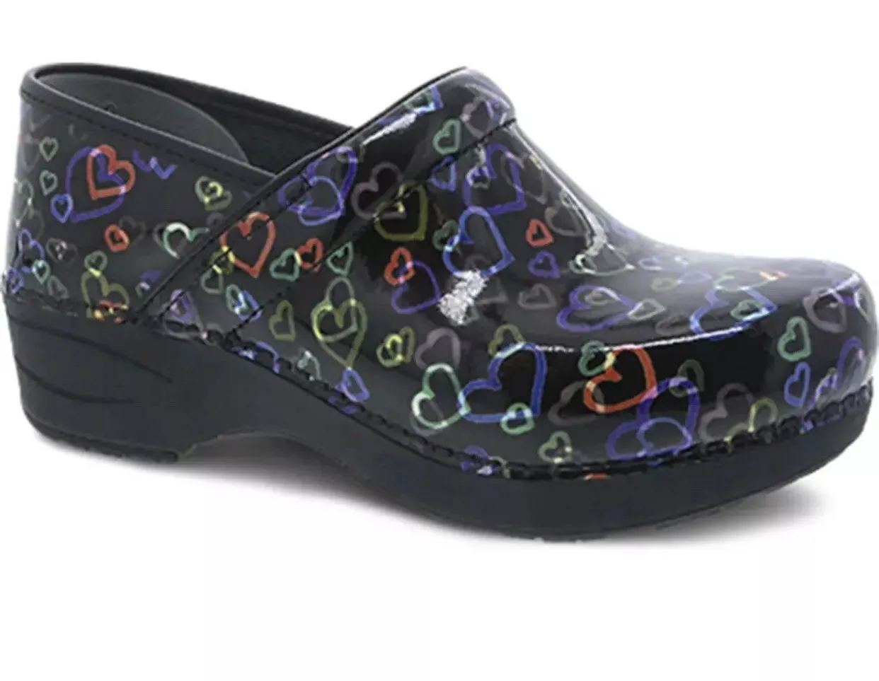 Dansko Women's XP 2.0 Floating Hearts Patent 3950620202