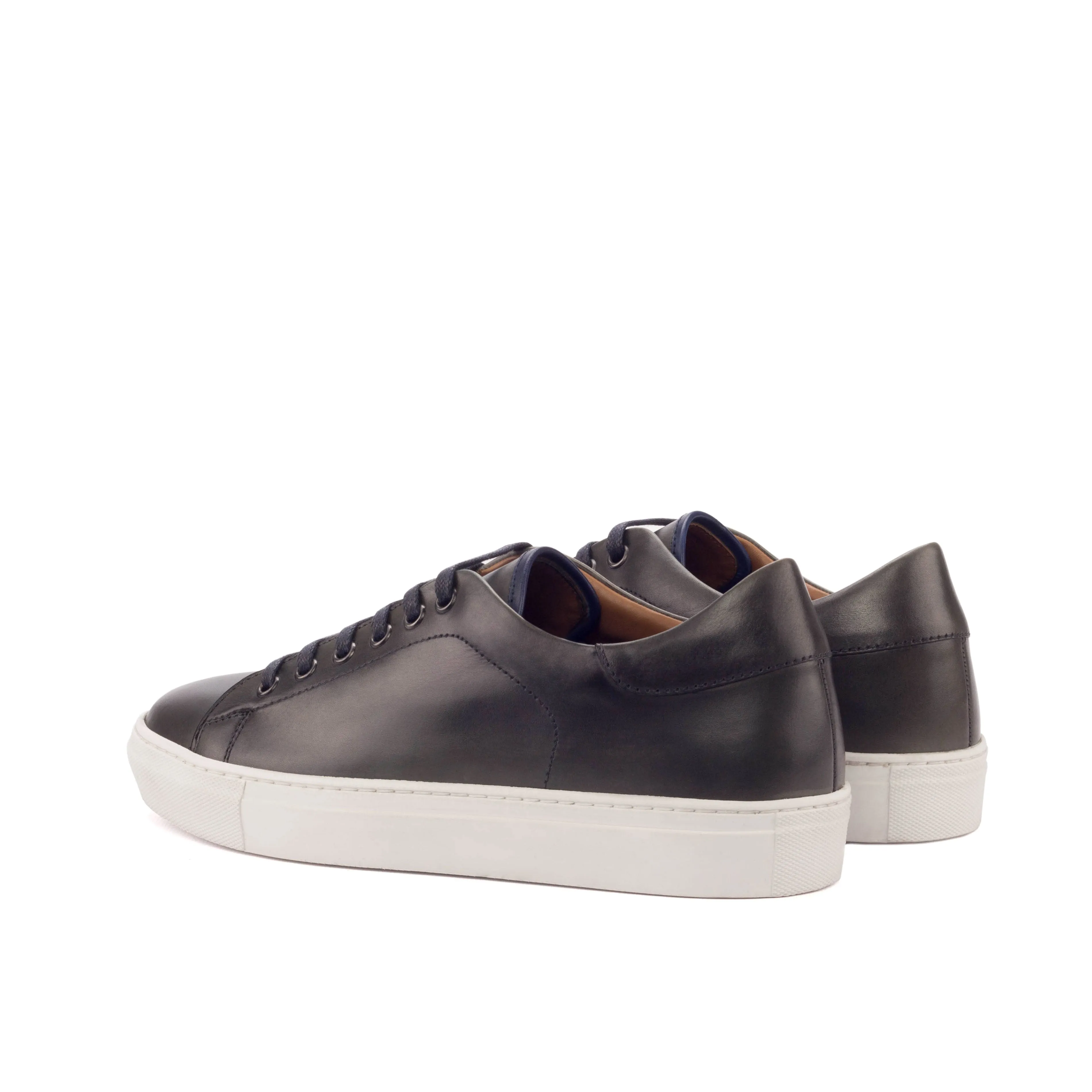 DapperFam Rivale in Dark Brown Men's Italian Leather Trainer