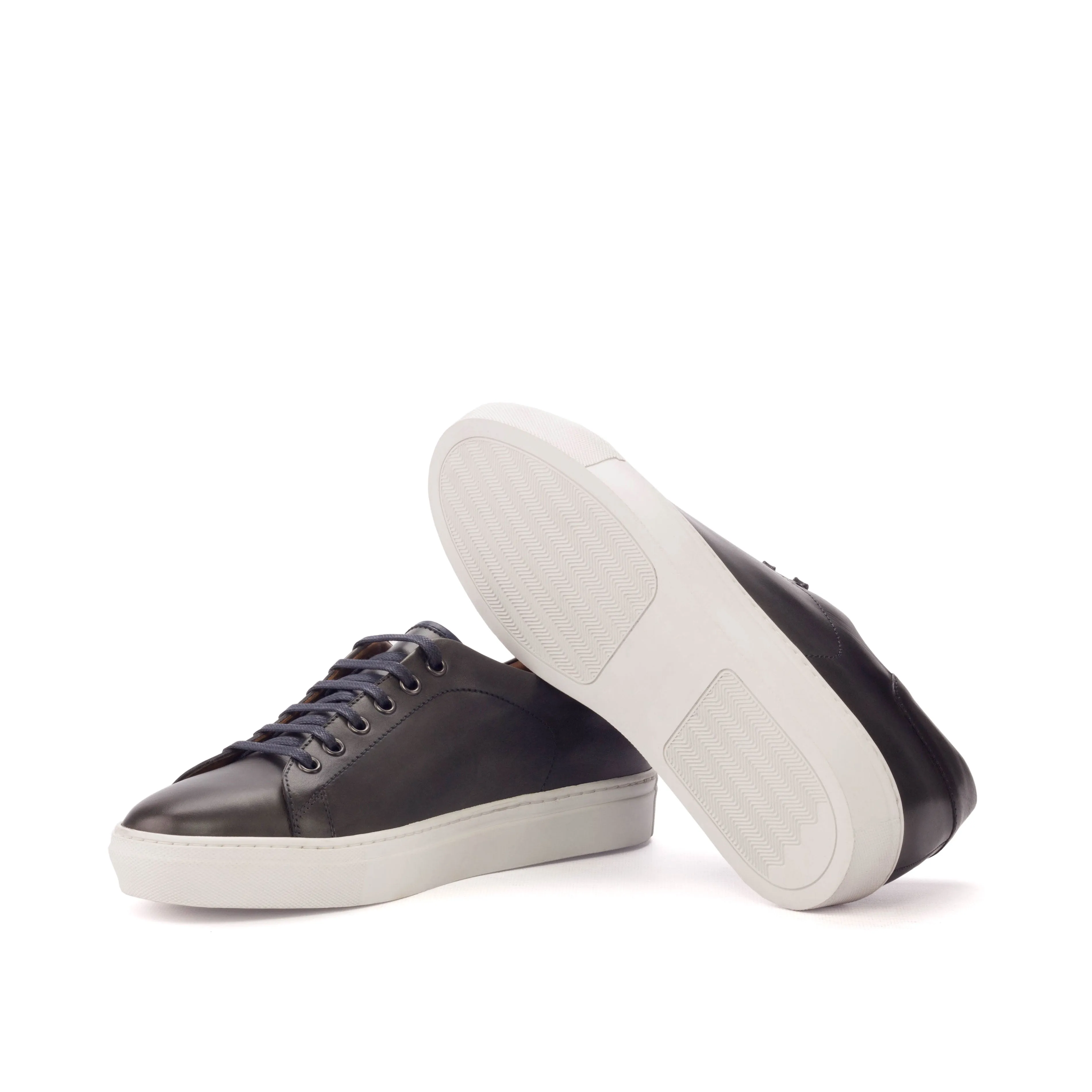 DapperFam Rivale in Dark Brown Men's Italian Leather Trainer