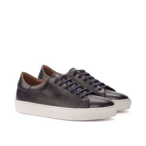 DapperFam Rivale in Dark Brown Men's Italian Leather Trainer