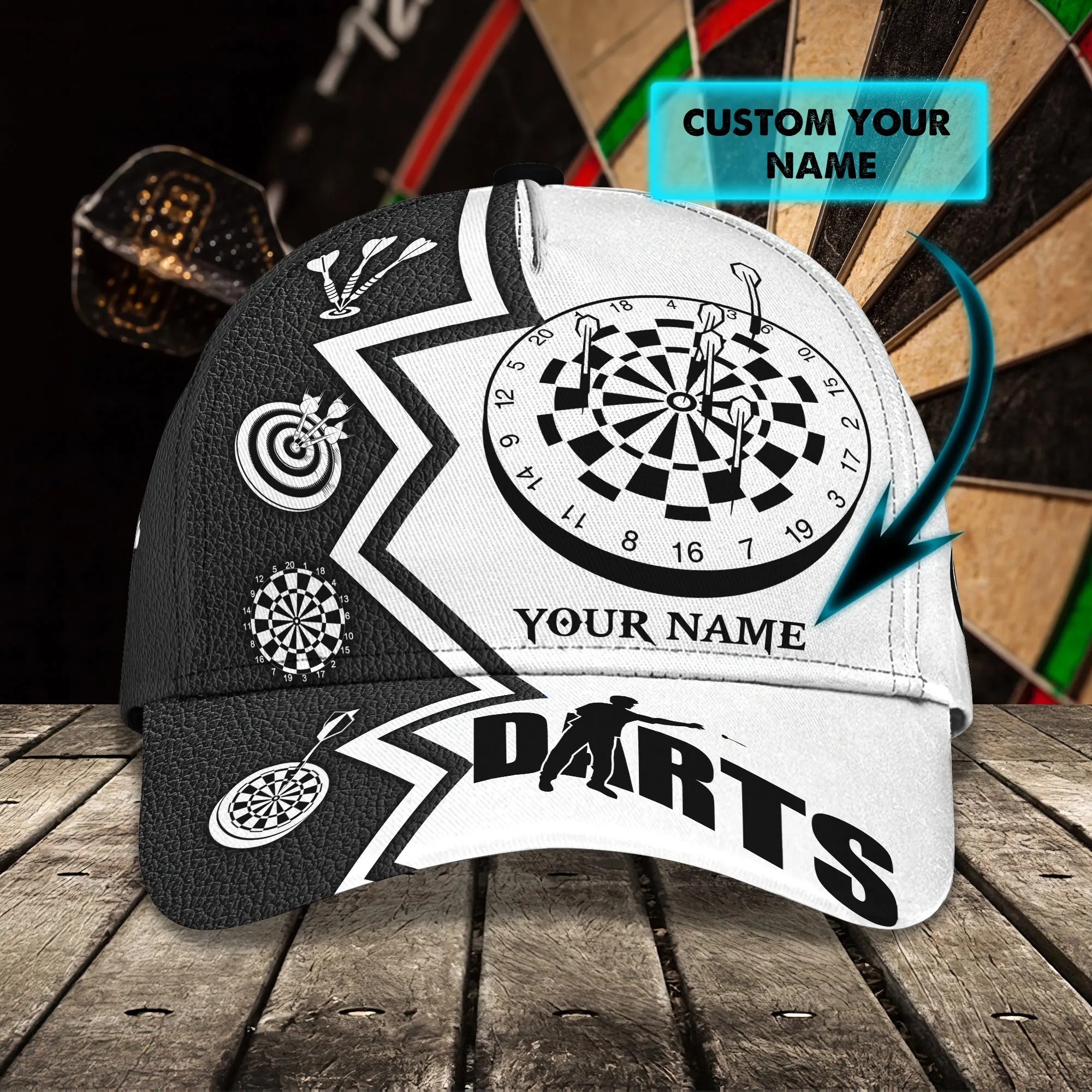 Darts 02 - Personalized Name Cap - Pth98
