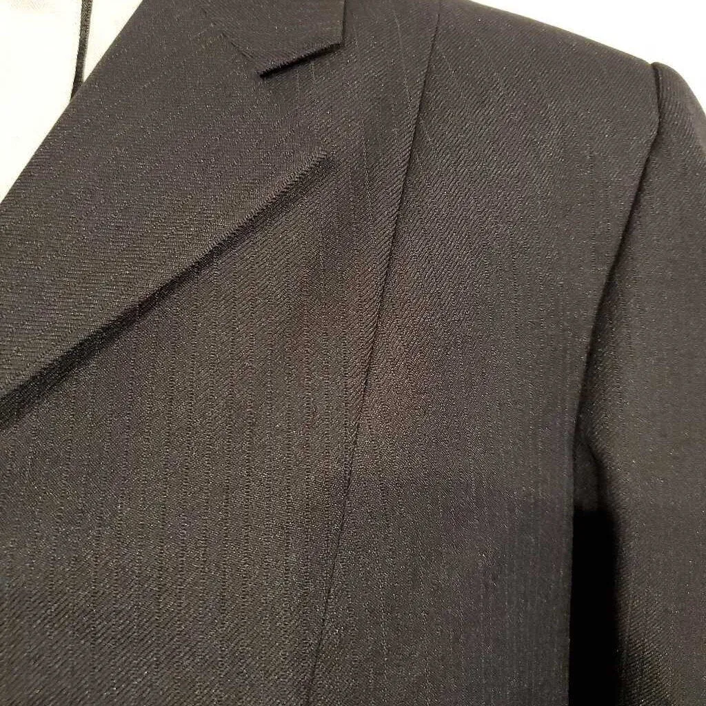 Devonaire Navy Pinstripe Hunt Coat 20R