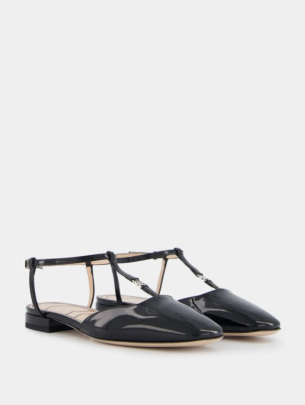 Double G Patent-Finish Ballerinas