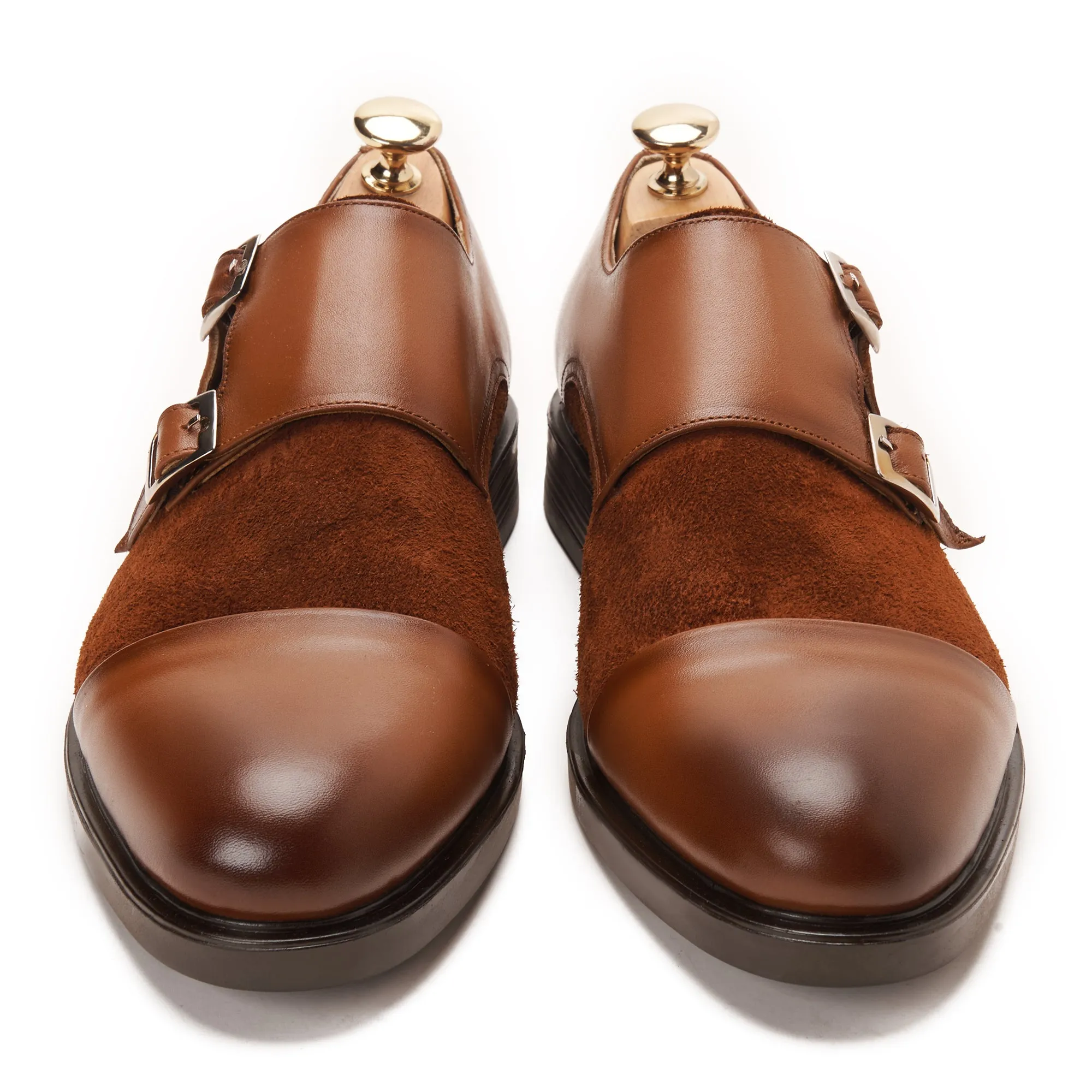 Double Monk Strap with Suede