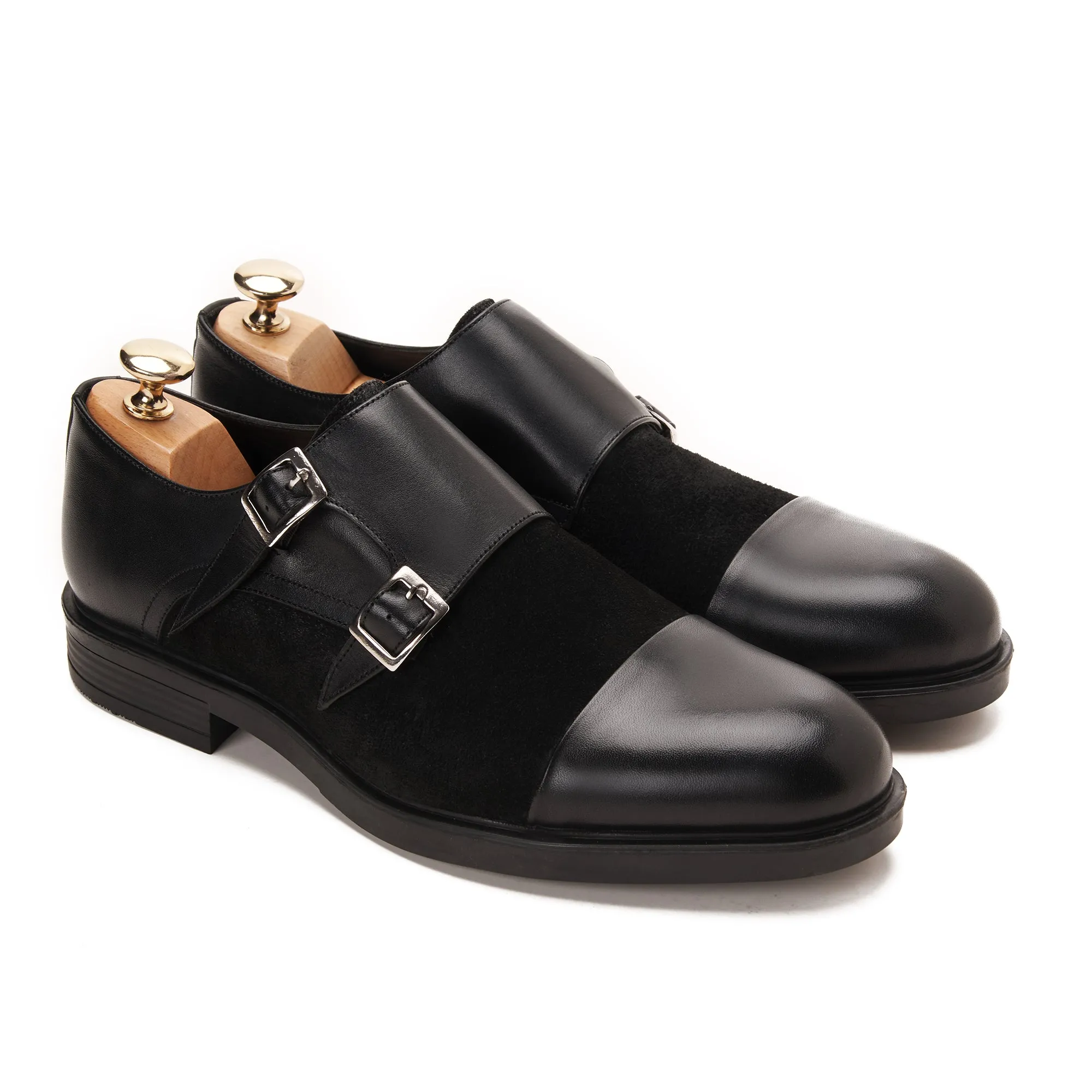 Double Monk Strap with Suede