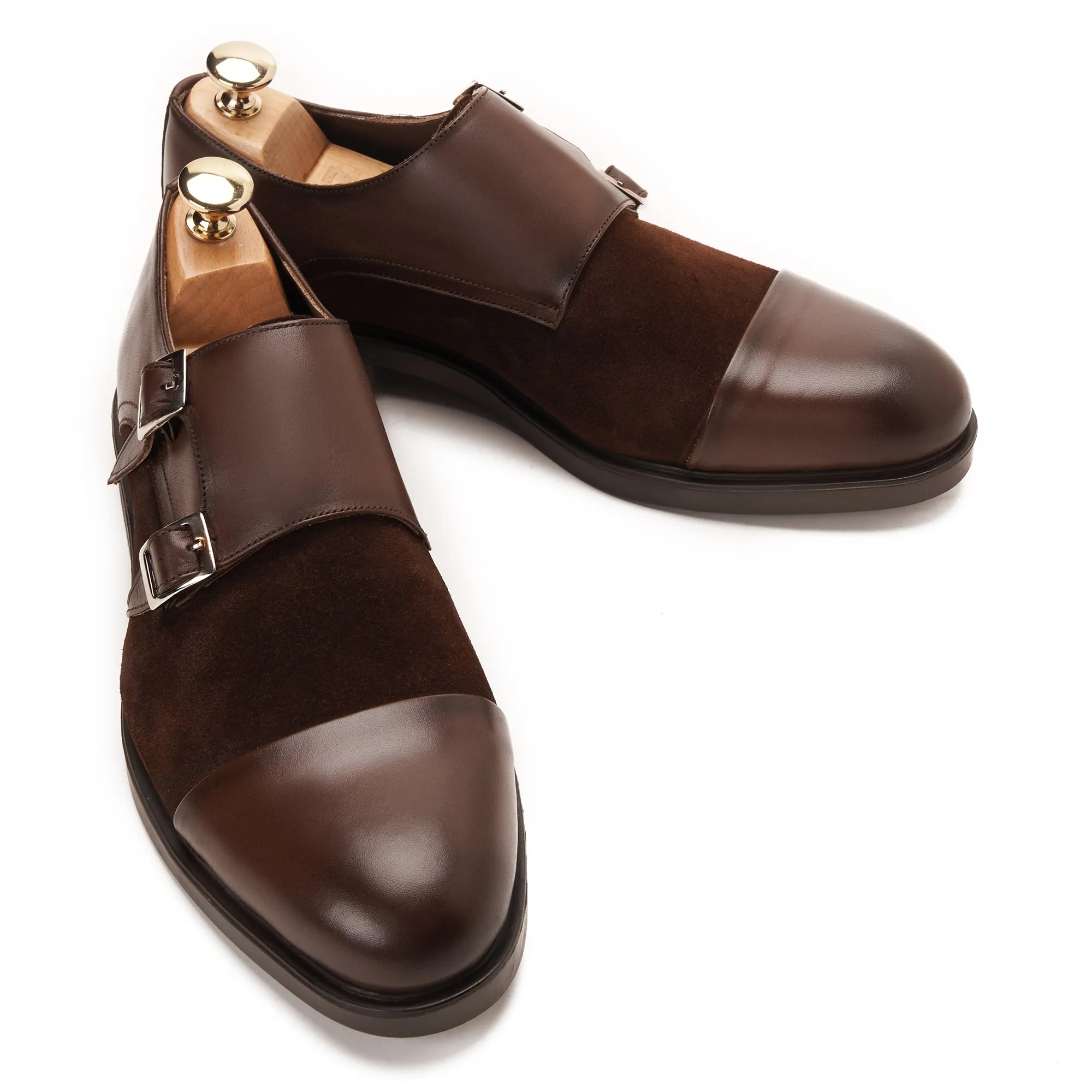 Double Monk Strap with Suede