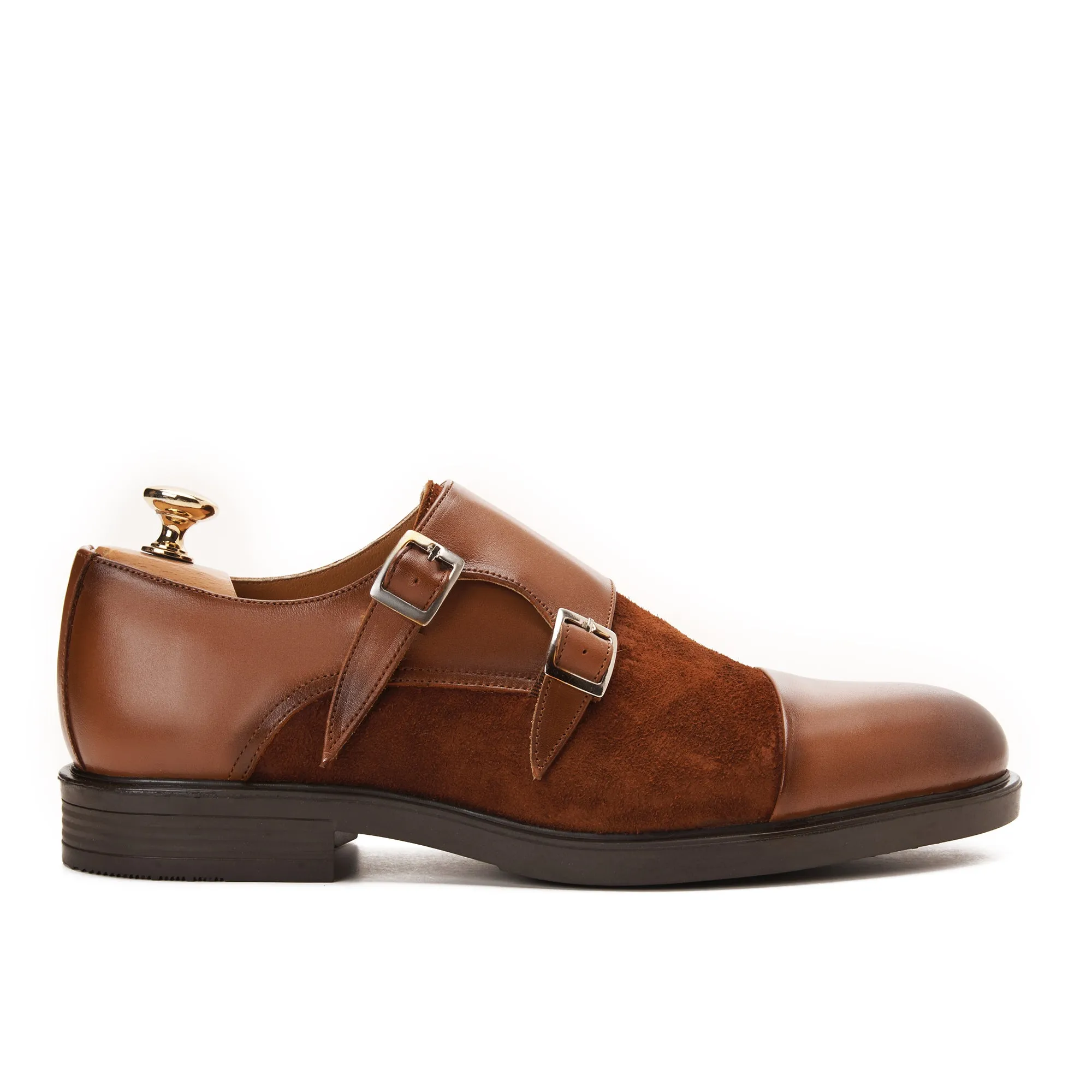 Double Monk Strap with Suede