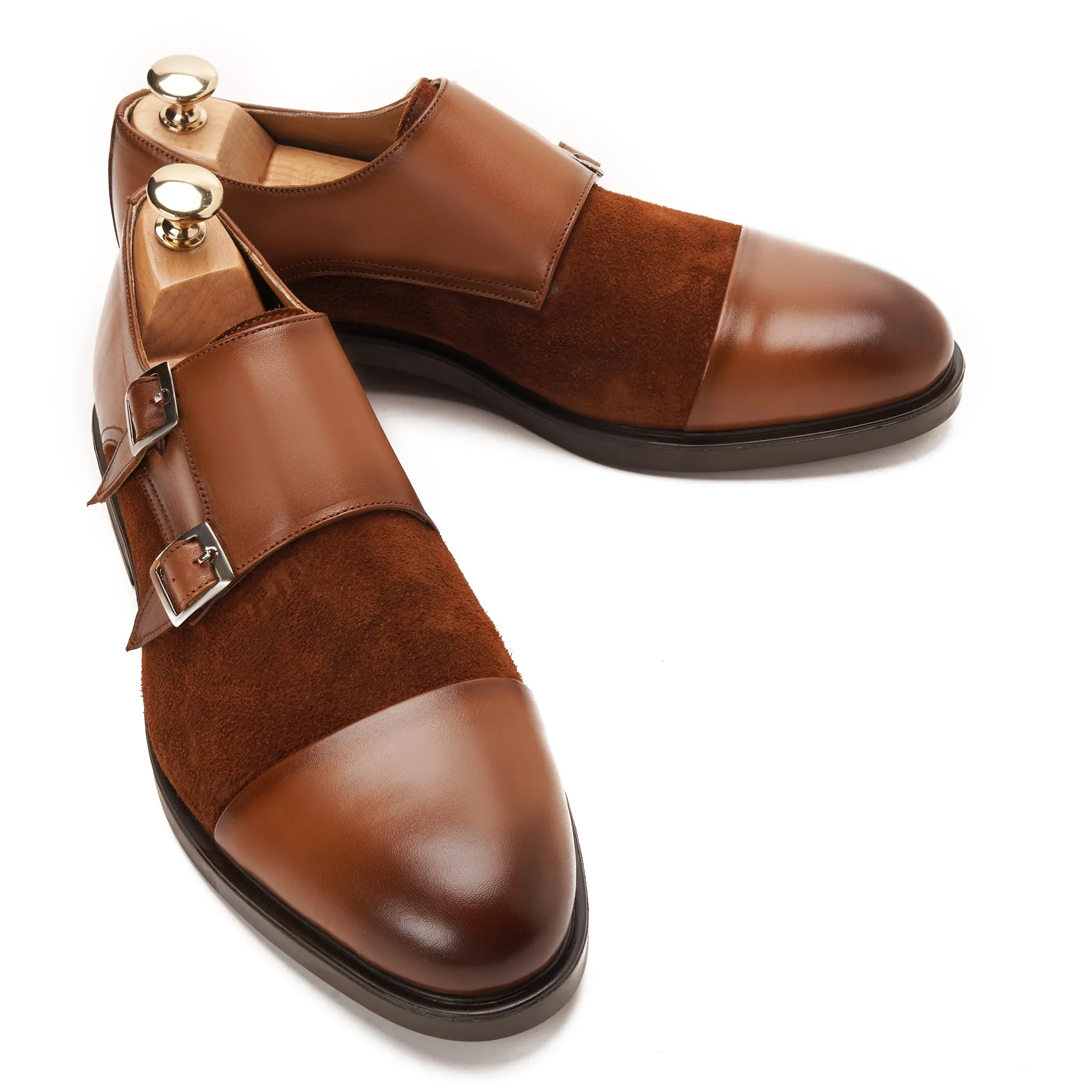 Double Monk Strap with Suede