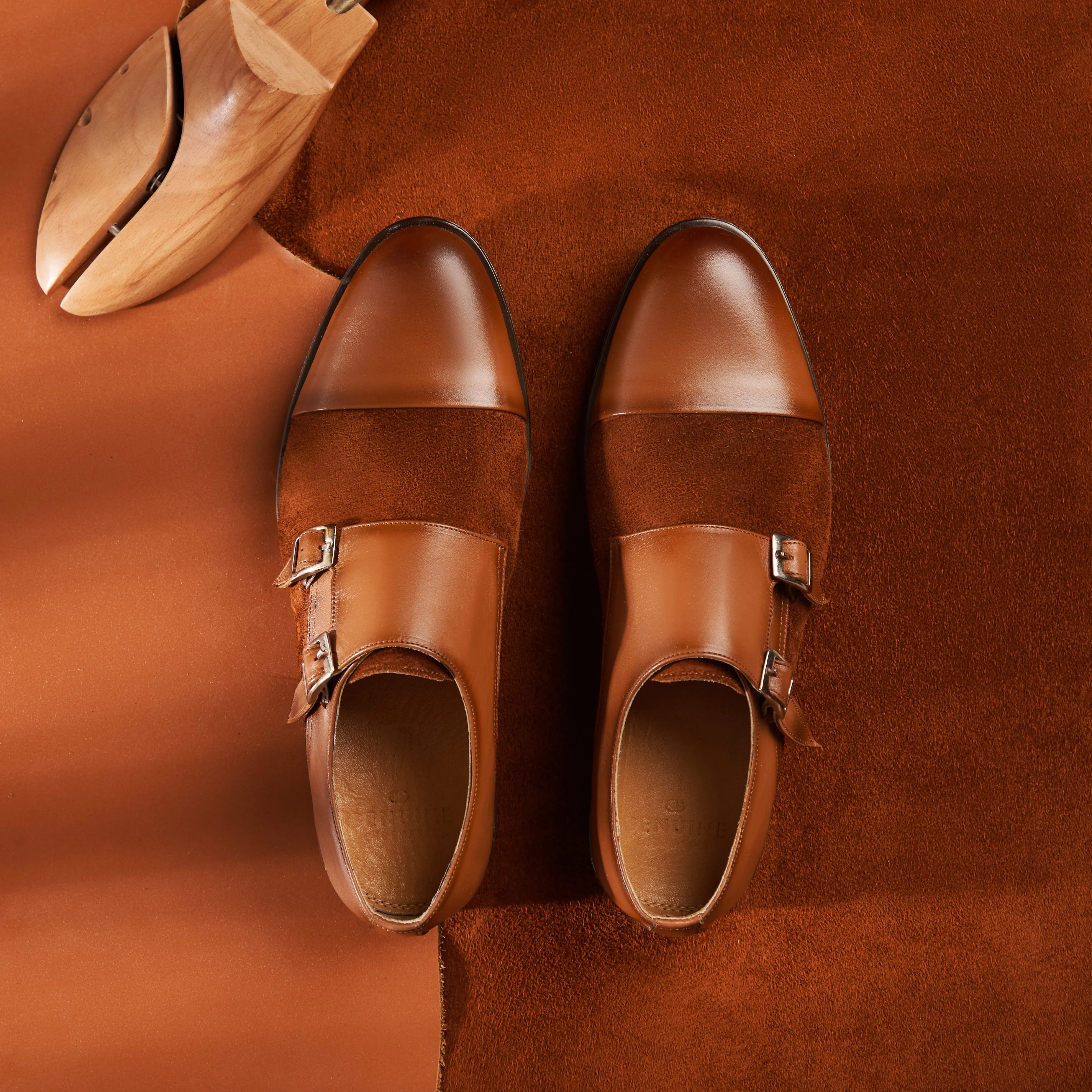 Double Monk Strap with Suede