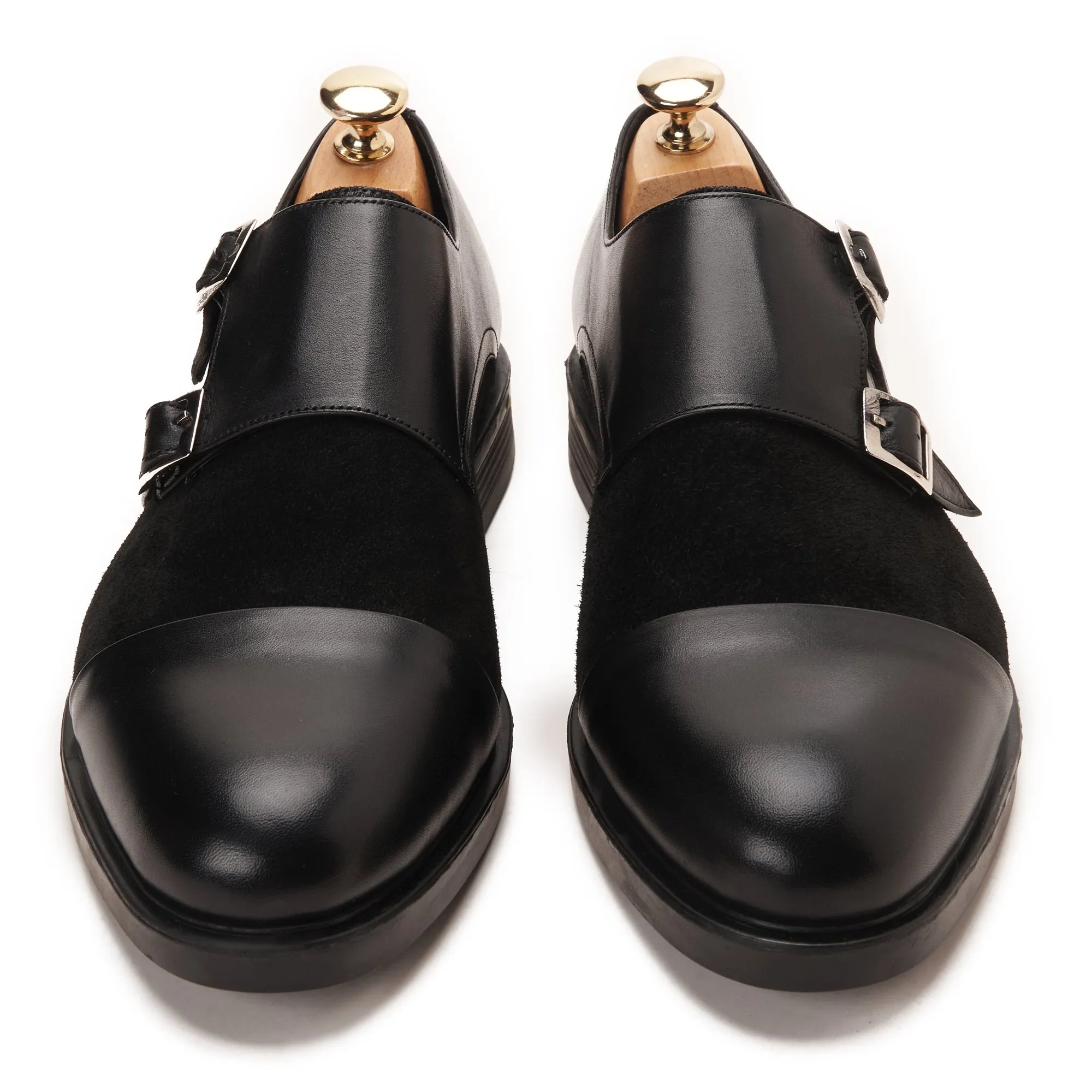 Double Monk Strap with Suede