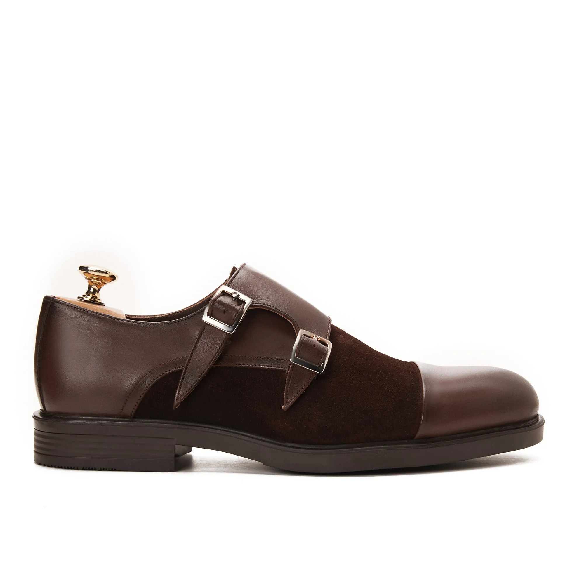Double Monk Strap with Suede