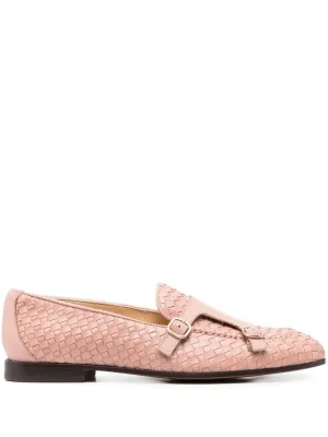Doucal's double-buckle woven loafers
