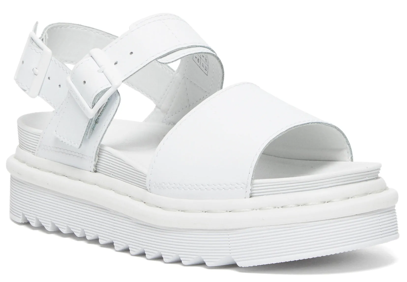 Dr. Martens Women's Voss Mono White Hydro Leather