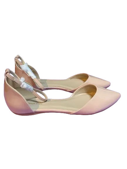 Dream Pairs Beige Ankle Strap Flats