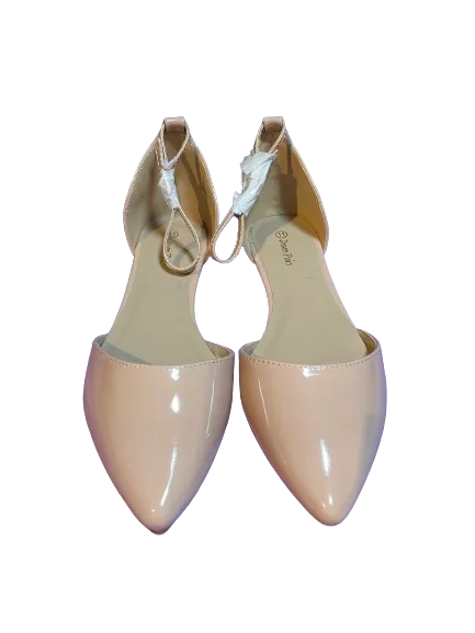 Dream Pairs Beige Ankle Strap Flats