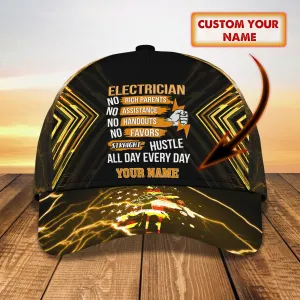 Electrician - Personalized Name Cap - Loop - Vhv-cap-055