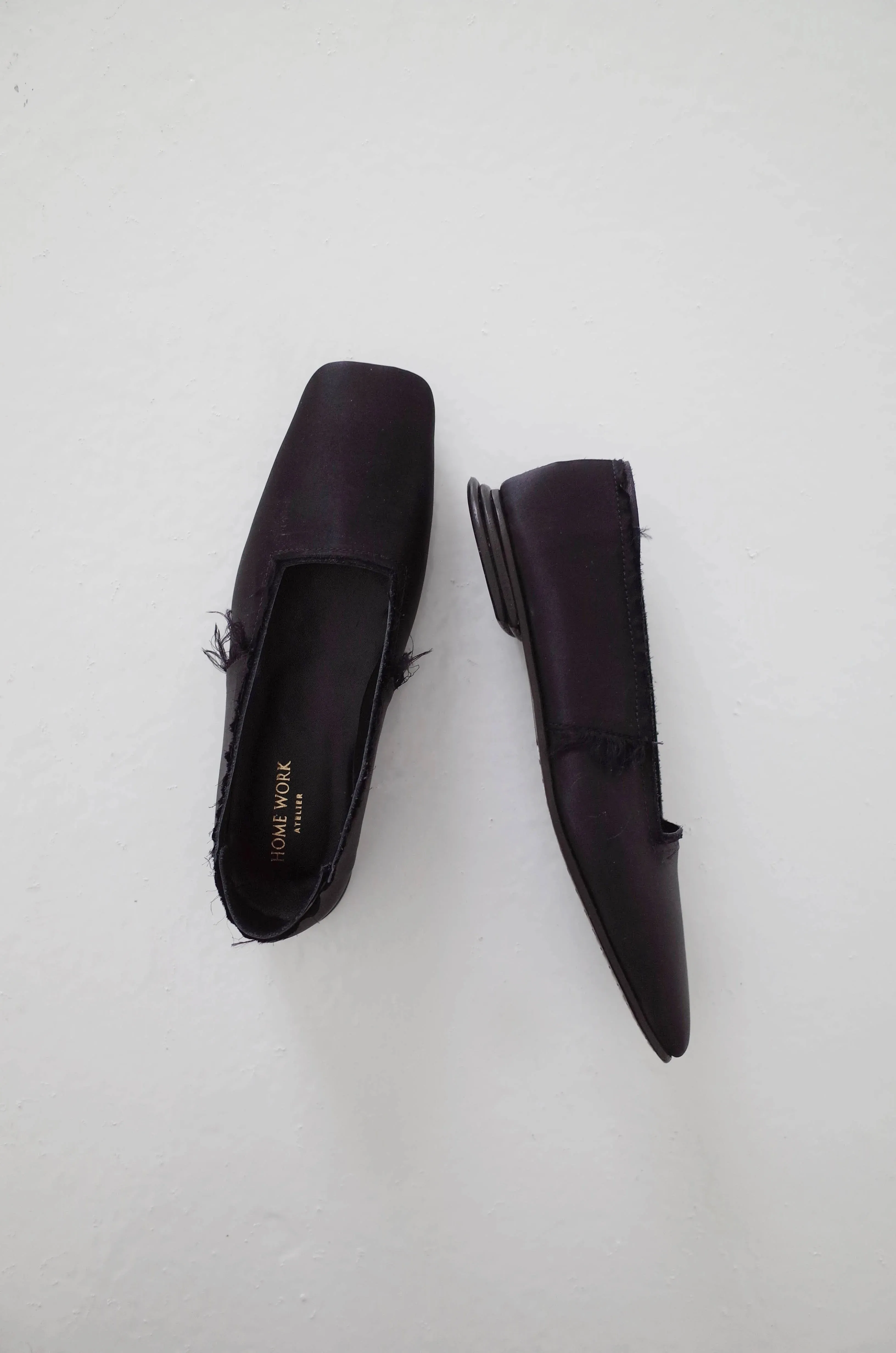 Elegant Satin Square Toe Flats