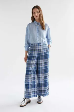 Elk the Label Ranie Pant in Blue Multi Check
