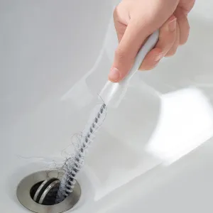 FaSoLa Drain Cleaning Brush - White, 45.5cm, 2 Pieces
