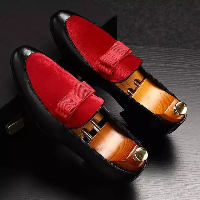 Faux Microfiber Leather Patent Leather Men Dress Oxford Shoes